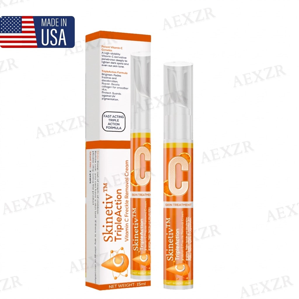 💧🍊 Skinetiv™ TripleAction Vitamin C Cream | Fade Freckles in 7 Days, Brighten & Even Skin Tone (Copy)