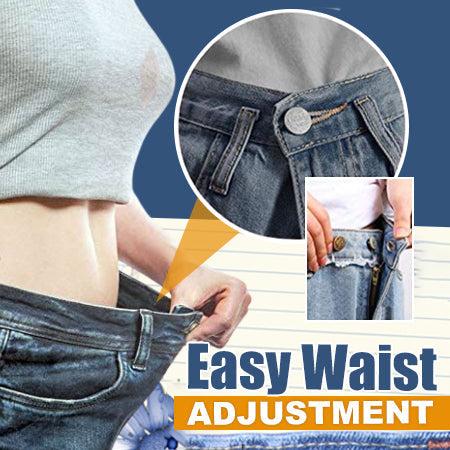 🏆Adjustable No-Sew Jeans Button - 🔘Clip On & Go, Fix Loose/Tight Jeans✨