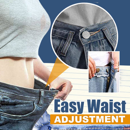 🏆Adjustable No-Sew Jeans Button - 🔘Clip On & Go, Fix Loose/Tight Jeans✨