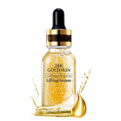 ✨ 24K Gold Collagen Ampoule Serum -Nano-Gold Penetration, Lifts & Firms, Rewinds Skin in 4 Weeks