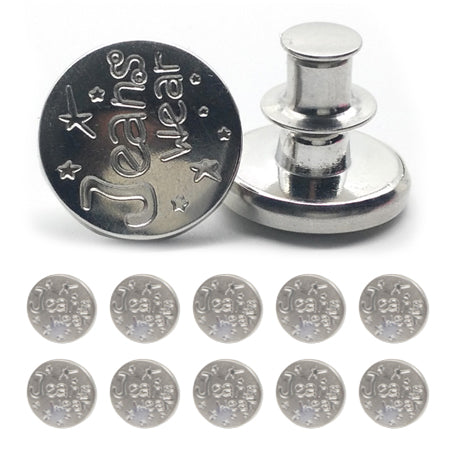 🏆✨Adjustable No-Sew Jeans Button - 🔘Clip On & Go, Fix Loose/Tight Jeans✨