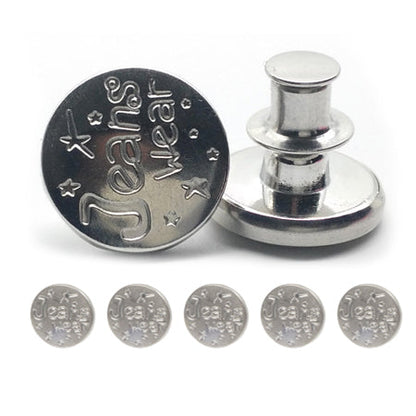 🏆✨Adjustable No-Sew Jeans Button - 🔘Clip On & Go, Fix Loose/Tight Jeans✨
