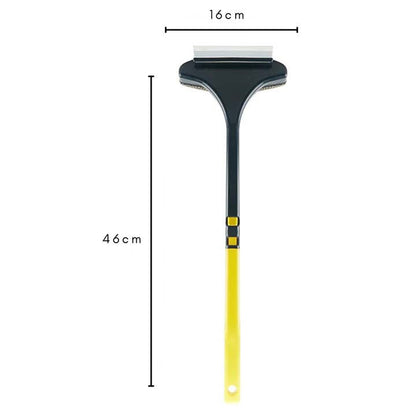 3-in-1 Professional Window Cleaning Tool —Dual-Head Scrubber & Squeegee with Built-in Sprayer
