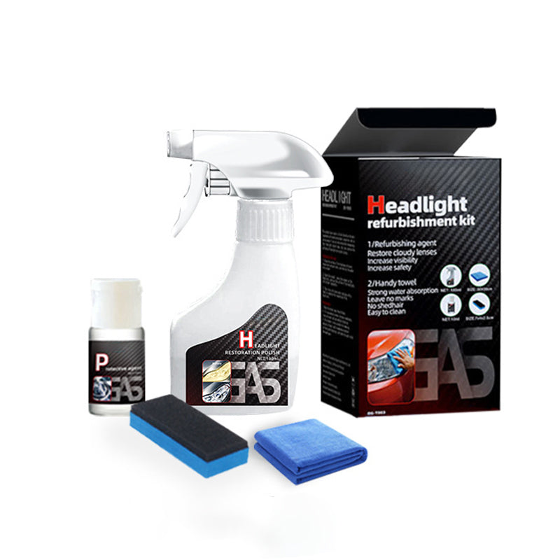 🚘Automotive Headlamp Restoration Fluid Kit -✨ Removes Haze & Yellowing in Minutes🔥