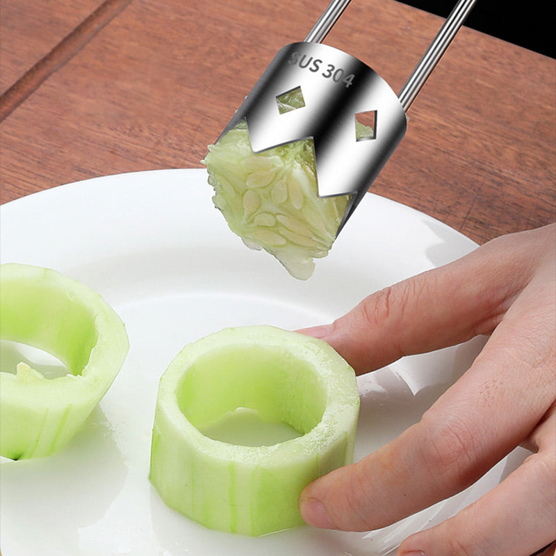 🍎 Universal Fruit Core Remover – ✨Stainless Steel, For Apples, Pears & More🍐