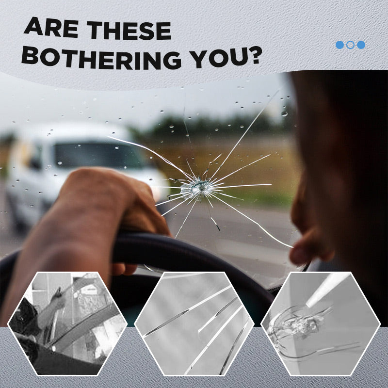 ✨ Professional Glass Repair Kit — Invisible Windshield Crack & Chip Fixer | High-Strength DIY Glass Restoration Tool 🛡️