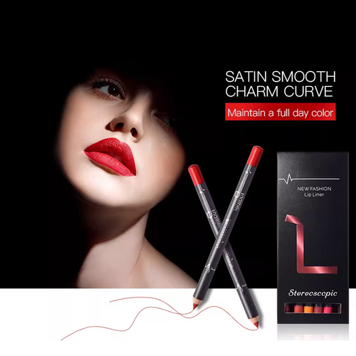 💄 All-Day Matte Lip Liner Pencil -Smooth Glide, Locked-in Color, Velvety Matte, Perfect Lip Contour