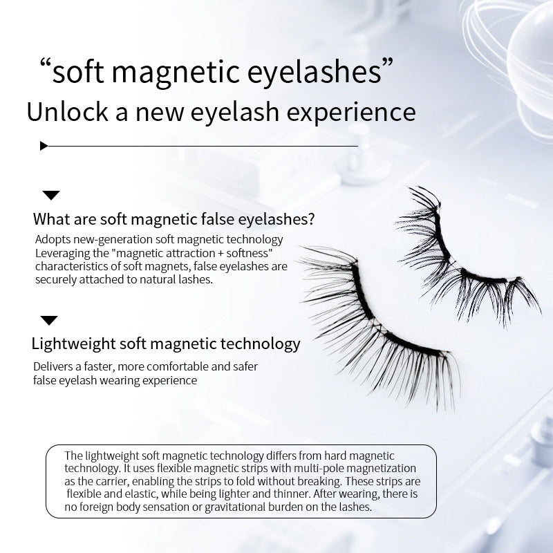 🍃👁️ Magnetic Eyelashes All-in-One Box —Glue-Free & Waterproof, Reusable, Natural Look