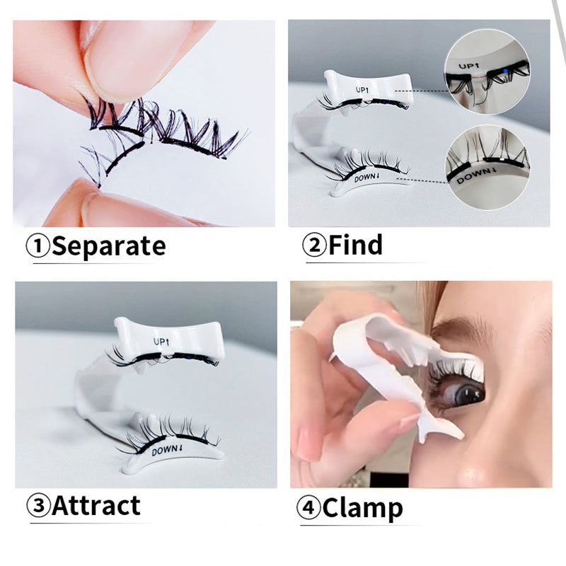 🍃👁️ Magnetic Eyelashes All-in-One Box —Glue-Free & Waterproof, Reusable, Natural Look