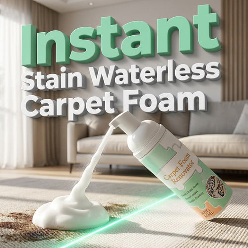 🔥Limited Time Promotion 50% OFF🔥Waterless Carpet Foam Stain Remover with Towel